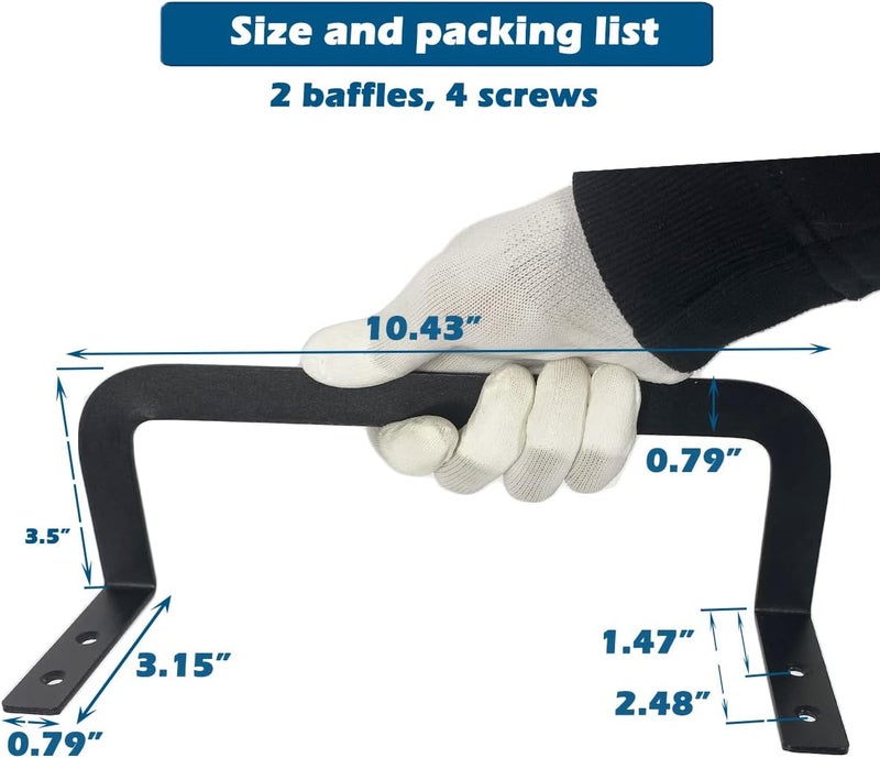 Benbuoo 3.5'' Black 2pcs Mattress Slide Stopper Retainer Bar Stop Bed From Sliding Moving Non Slip Pad Metal Holder in Place Gripper 2PCS - Image 3